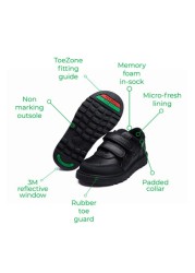 ToeZone Black Rocket Novelty School Shoes