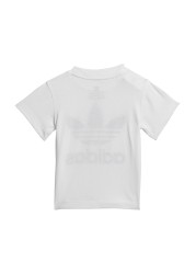 طقم تي شيرت وشورت Trefoil للأطفال من adidas Originals