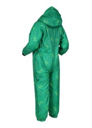 Regatta Printed Splat II Green Waterproof Puddlesuit