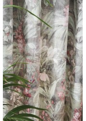 Hyperion Anthea Floral Velour Digital Print Weighted Eyelet Curtains