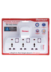 Oshtraco 3-Way T-Socket Universal Plug