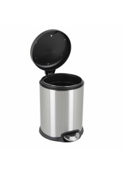 Orchid Stainless Steel Pedal Dustbin (5 L, 20.32 x 27.94 x 27.58 cm)