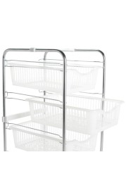 Kiwa Metal  4-Tier Demountable Kitchen Trolley (44 x 33.5 x 82.5 cm)