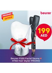 Beurer FS50 Facial Sauna + Beurer HT60 StylePro Hair Styler Promo Pack