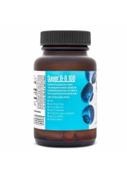 Blueberry Naturals Super B-6 100 mg Vegetarian Capsules 50&#039;s B0050,Expiry Date:July-2022