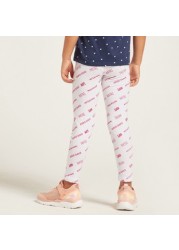 Expo 2020 Printed Leggings with Elasticised Waistband