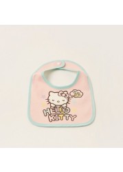 Disney Hello Kitty Print Bib with Snap Button Closure - Set of 6