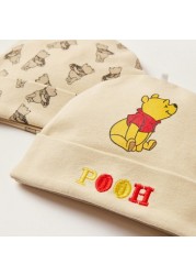 Winnie The Pooh Print Beanie - Set of 2