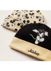 Mickey Mouse Print Beanie - Set of 2