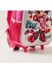 Disney Minnie Mouse Print 3-Piece Trolley Backpack Set