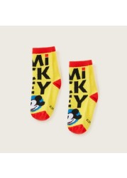 Disney Mickey Mouse Print Socks