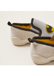 Batman Print Baby Shoes with Pull Tabs