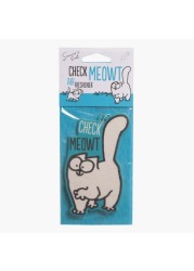 Puckator Vanilla Scented Simon's Cat Check Meowt Air Freshener