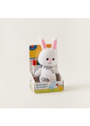 Juniors Washable Rabbit Shaped Puppet with Colouring Markers