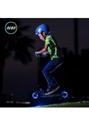 Neon Vector Scooter with Handlebar