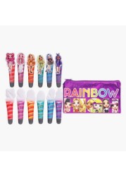 Hot Focus Rainbow High 6 Pack Lip Gloss Set with Bag