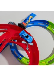 Juniors Super Racer Track Playset with 2 Pull Back Cars