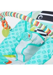 Bright Starts Zig Zag Zebra Vibrating Bouncer with 3-Point Harness