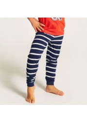 Juniors Printed Short Sleeves T-shirt and Elasticated Pyjama Set