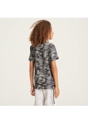 PUMA All-Over Printed T-shirt with Short Sleeves