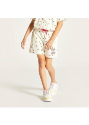 Sanrio Hello Kitty Print T-shirt and Shorts Set