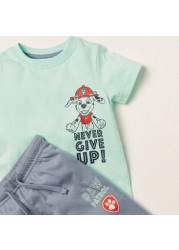 Paw Patrol Print Short Sleeve T-shirt and Pyjama Set