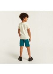 Juniors Panelled Shorts with Pockets and Drawstring Closure