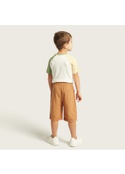 Eligo Solid Shorts with Pockets and Drawstring Closure