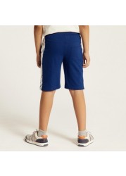 FIFA Printed Shorts with Drawstring Closure and Pockets