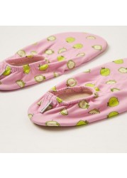 Slipstop Apple Print Slip-On Shoes