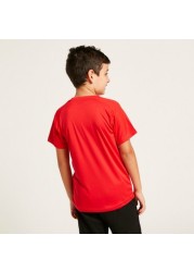 PUMA Printed T-shirt with Crew Neck and Short Sleeves