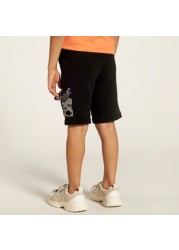 PUMA Printed Cargo Shorts with Drawstring Closure