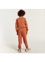 Juniors Solid Knit Joggers with Pockets and Drawstring Closure