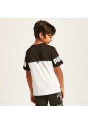 PUMA Solid Power T-shirt with Round Neck and Short Sleeves