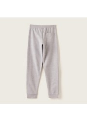 Juniors Solid Jog Pants with Pockets and Drawstring Closure