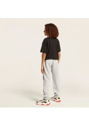 Reebok Logo Print Jog Pants with Pockets and Elasticated Waistband