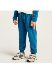 Juniors Printed Crew Neck Sweatshirt and Jogger Set