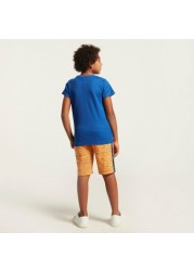 Kappa Solid Shorts with Elasticated Closure and Pockets