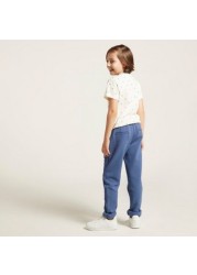 Solid Pants with Pockets and Elasticised Waistband