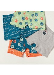 Juniors Printed Boxers - Set of 5