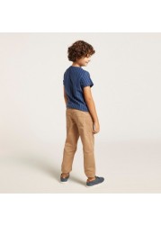 Juniors Solid Pants with Pockets and Drawstring Closure