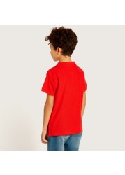 Juniors Solid Polo T-shirt with Short Sleeves