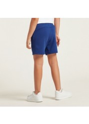 Puma Logo Print Shorts with Pocket Detail and Elasticised Waistband