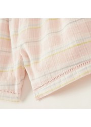 Giggles Striped Shorts with Button Detail and Elasticised Waistband