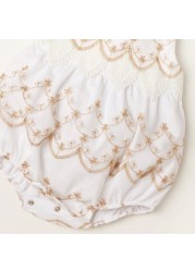 Giggles Lace Detail Sleeveless Romper