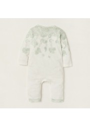 Giggles Paisley Print Sleepsuit with Long Sleeves