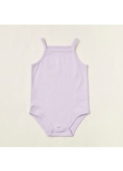 Juniors Solid Sleeveless Bodysuit - Set of 4