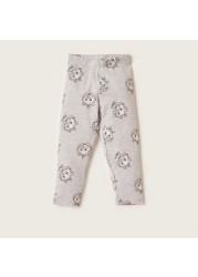 Disney Marie Print Leggings with Elasticated Waistband - Set of 2