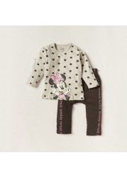 Disney Minnie Mouse Print 4-Piece T-shirt and Pyjama Set