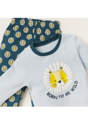 Juniors 4-Piece Printed T-shirt and Pyjama Set